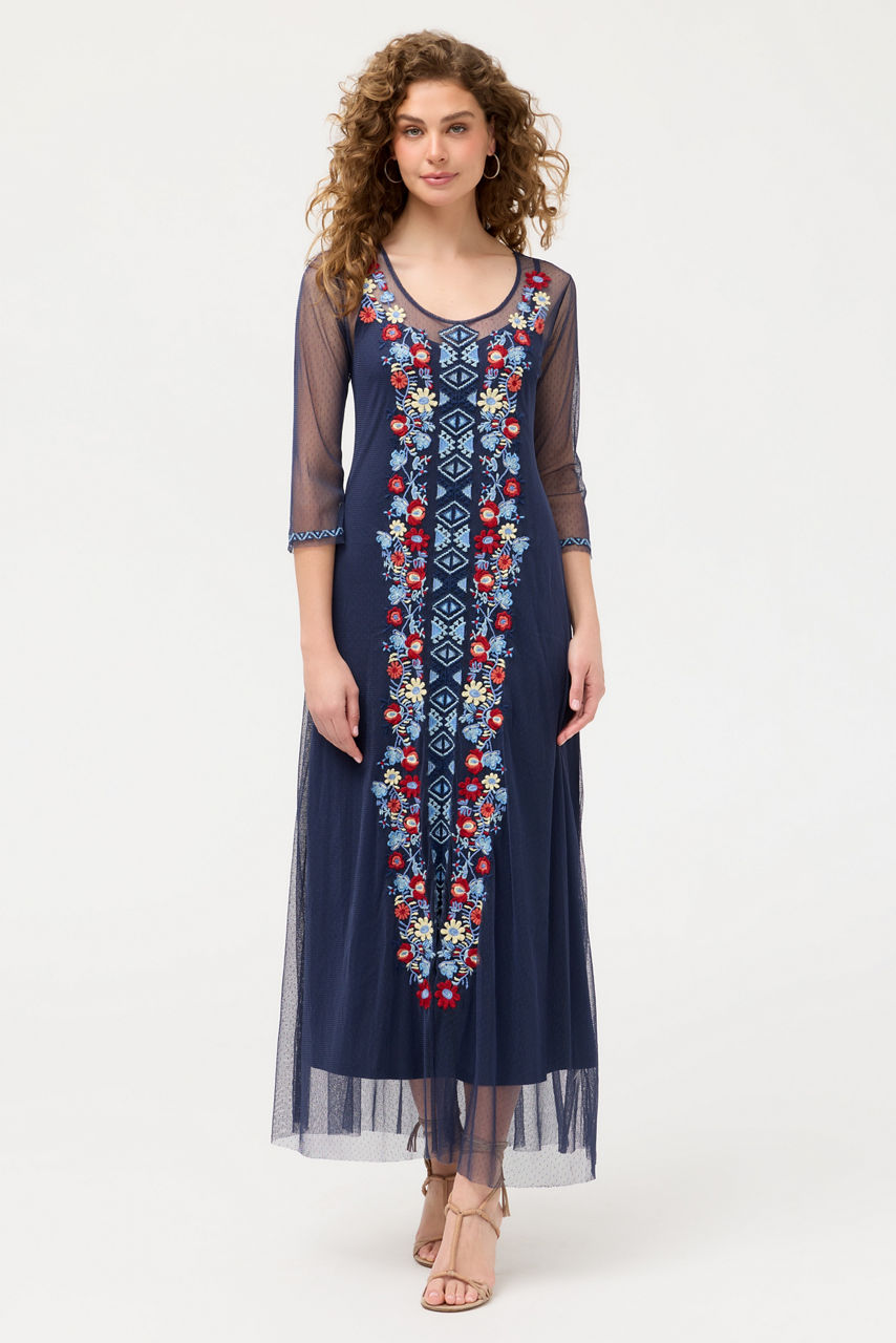 AIKO MESH DRESS, , large image 2