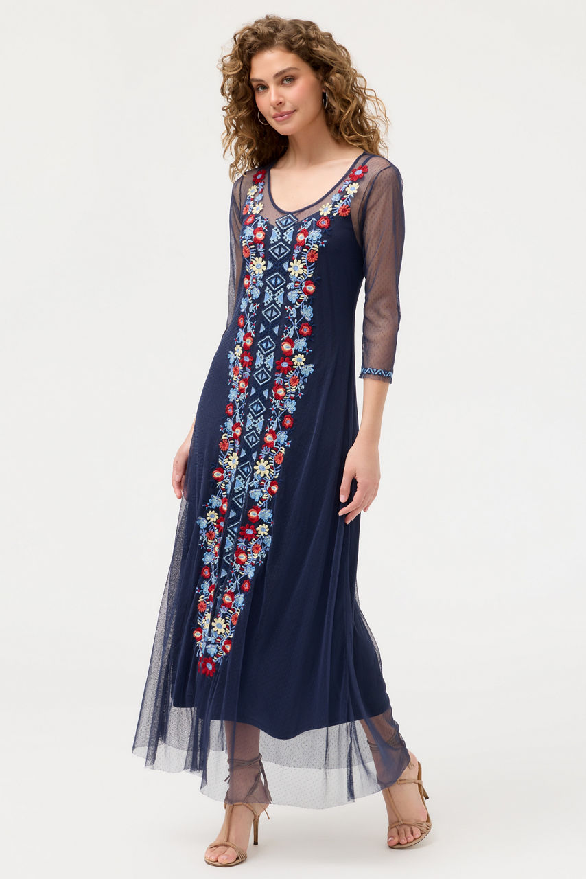 AIKO MESH DRESS, , large image 3