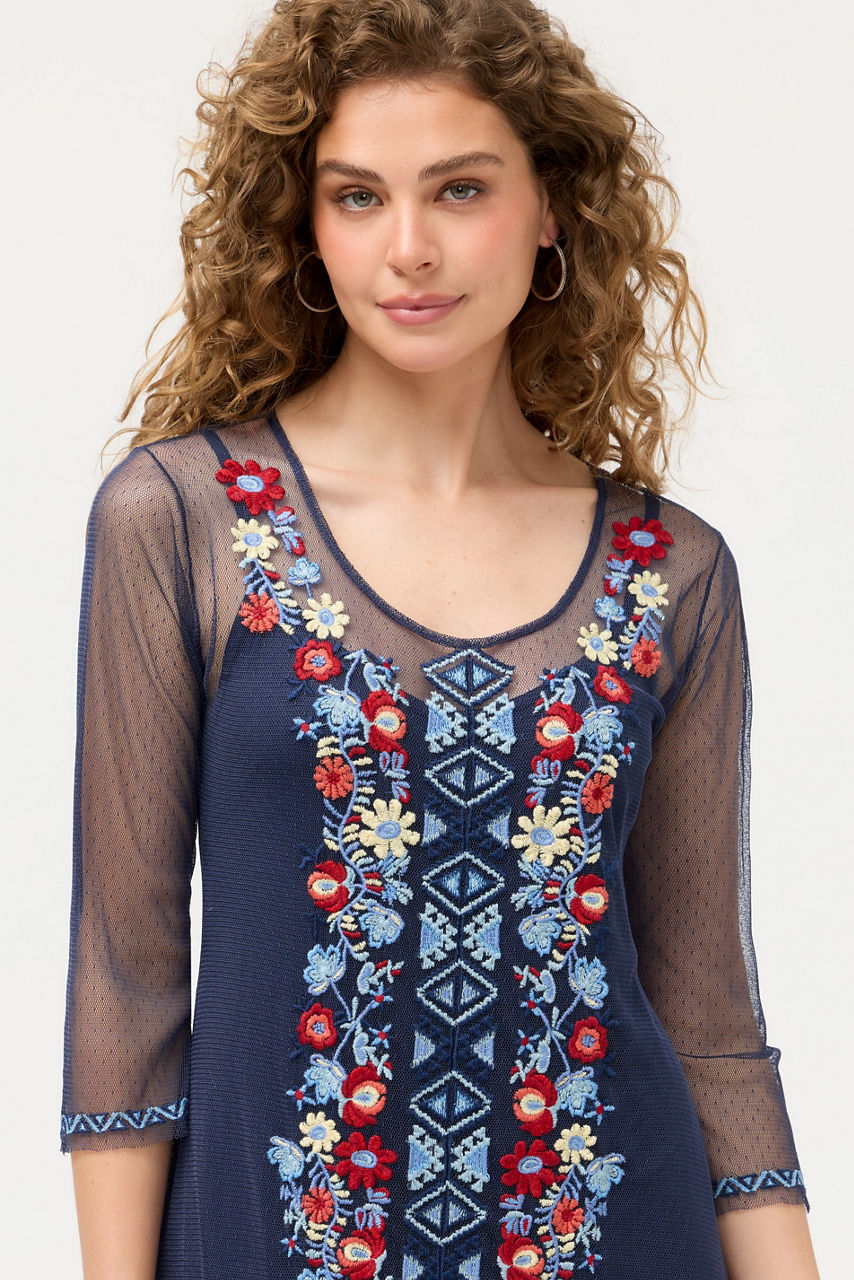 AIKO MESH DRESS, , large image 4