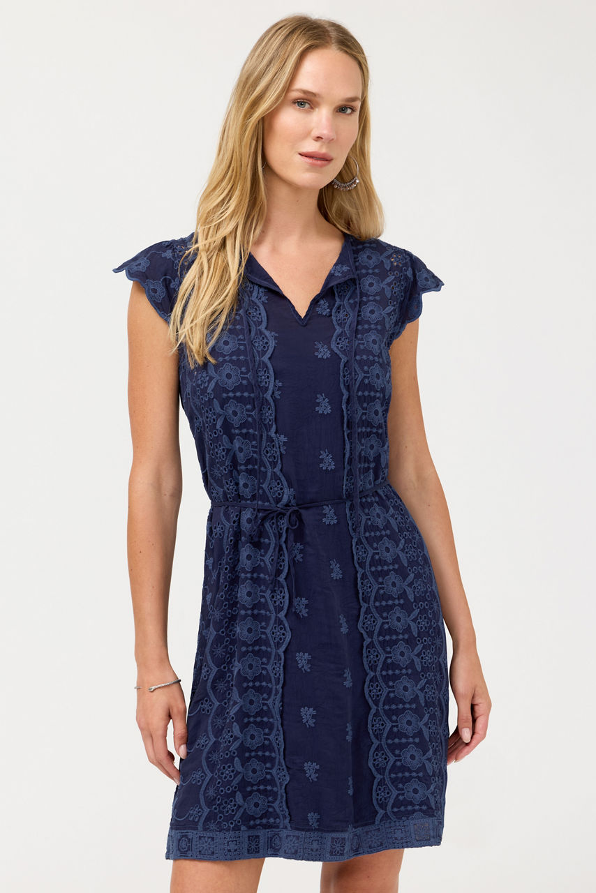 DAISY EYELET DRESS, , large image 1