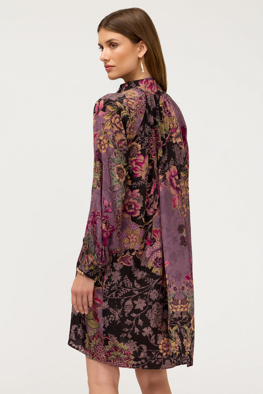 MAGALY TIE NECK MINI DRESS, , large image 5