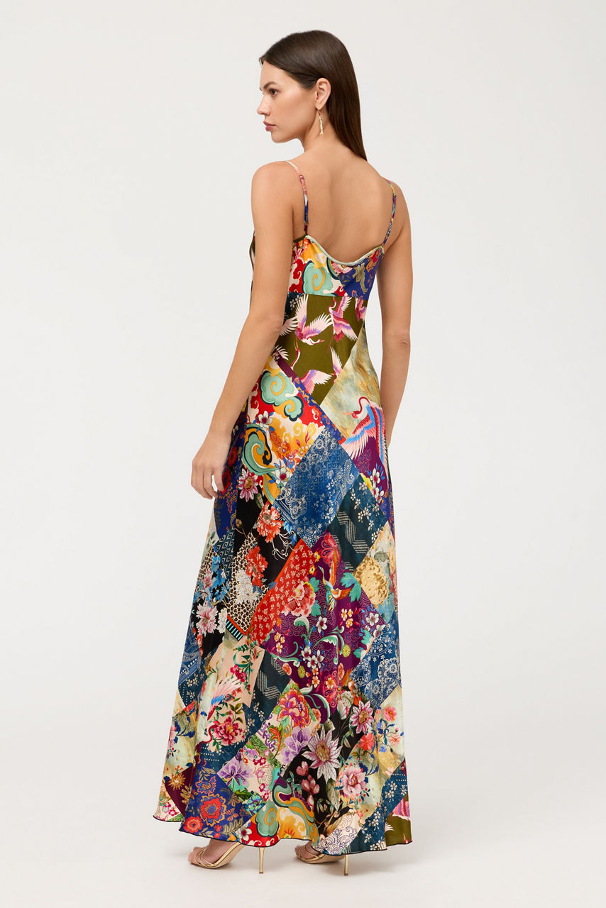 GIGIANNA BIAS MIDI SLIP DRESS, , large image 4