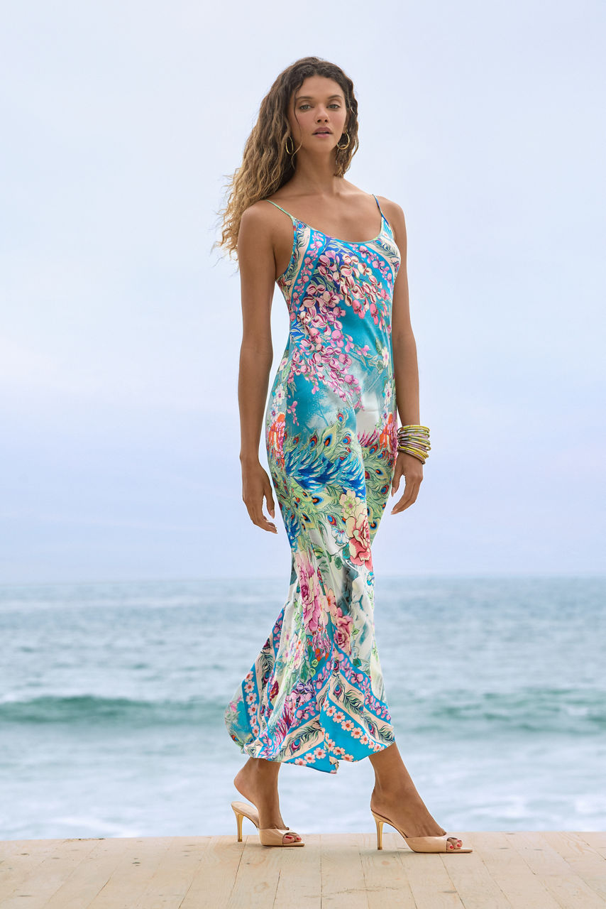 GIGIANNA SLIP DRESS, , large image 6