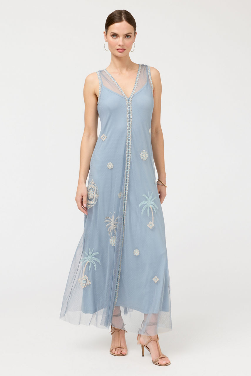 ADONA MAXI DRESS MESH, , large image 1