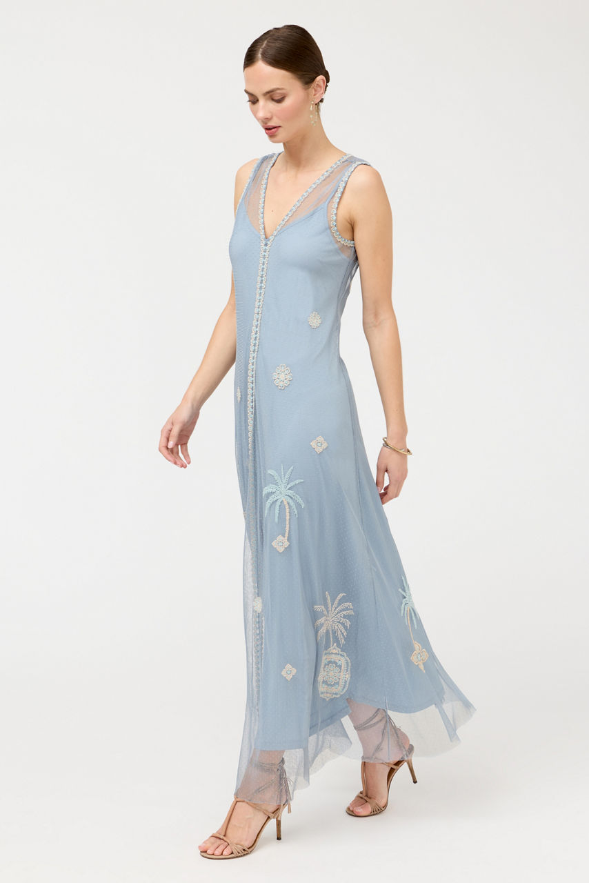 ADONA MAXI DRESS MESH, , large image 2