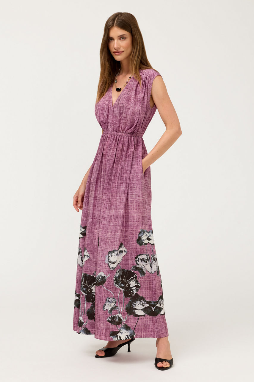 MONADE SHIRRED MAXI DRESS, , large image 2