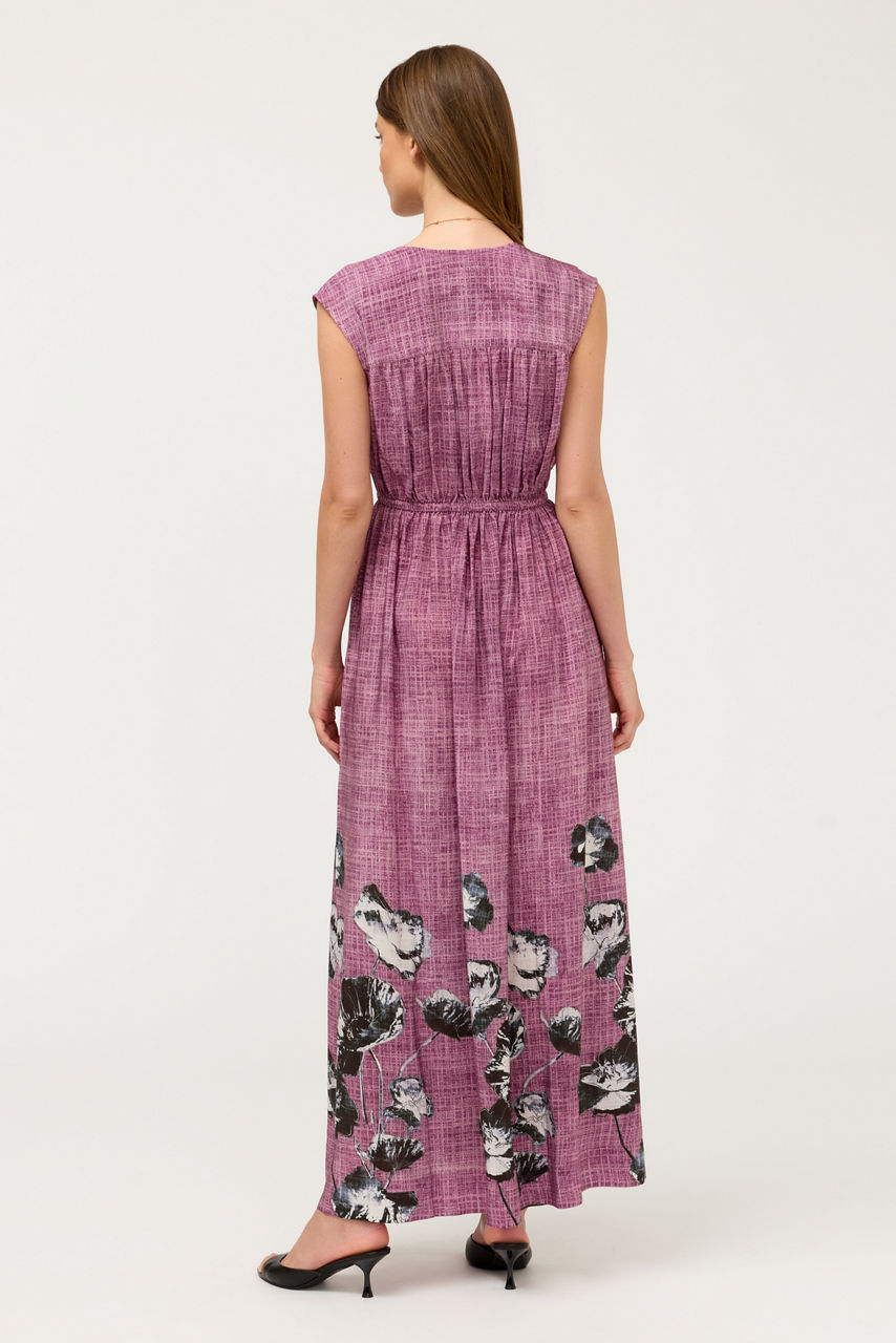 MONADE SHIRRED MAXI DRESS, , large image 3