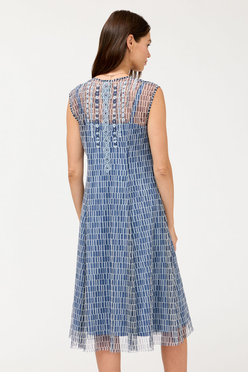 DOROTEA MIDI MESH DRESS, , large image 5