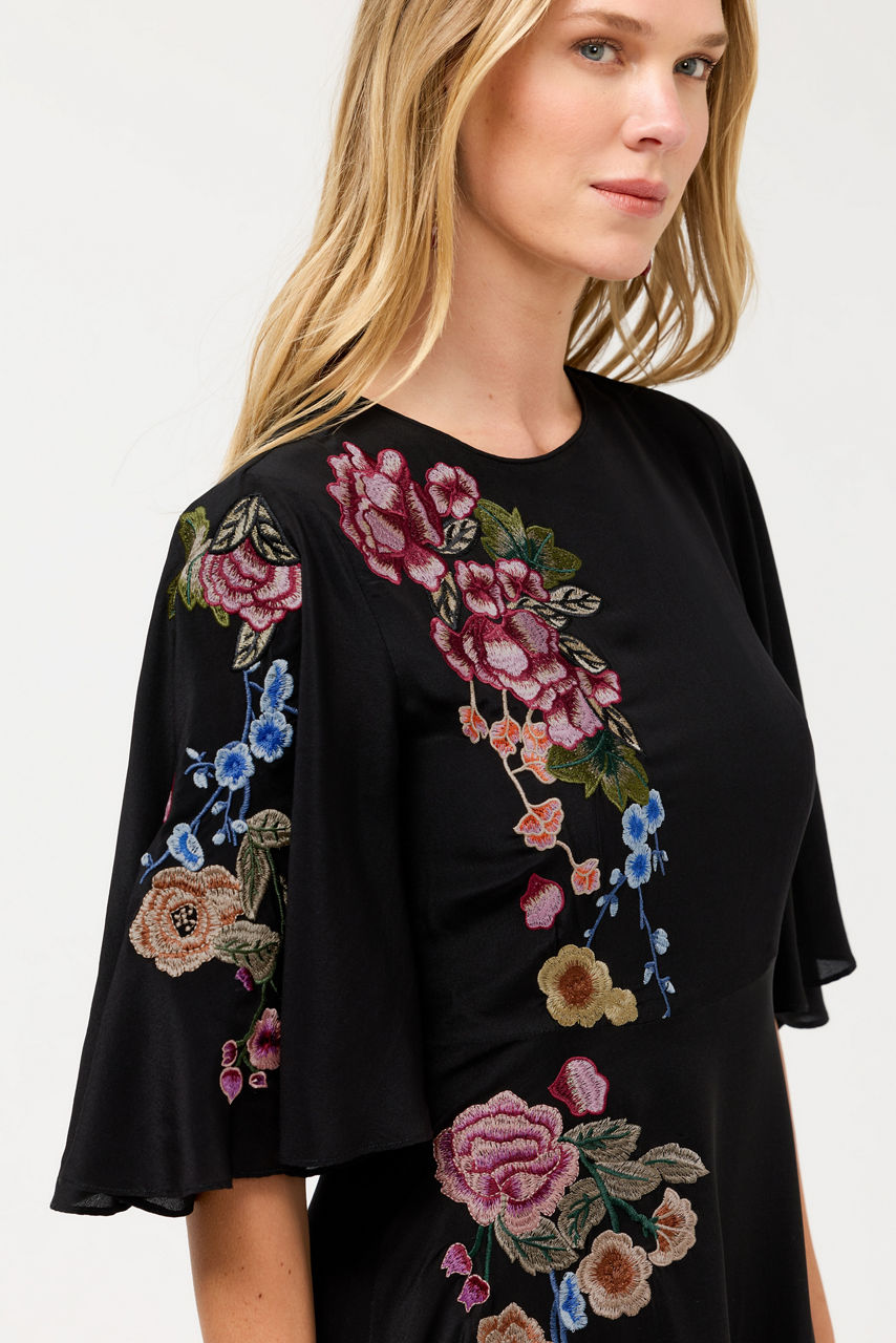 GINZA SILK MAXI DRESS, , large image 2
