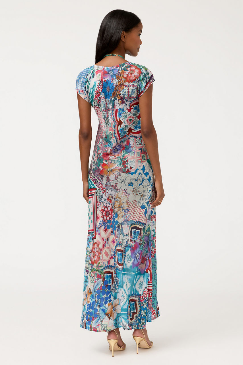 VERTY BIAS PATCHWORK DRESS, , large image 4