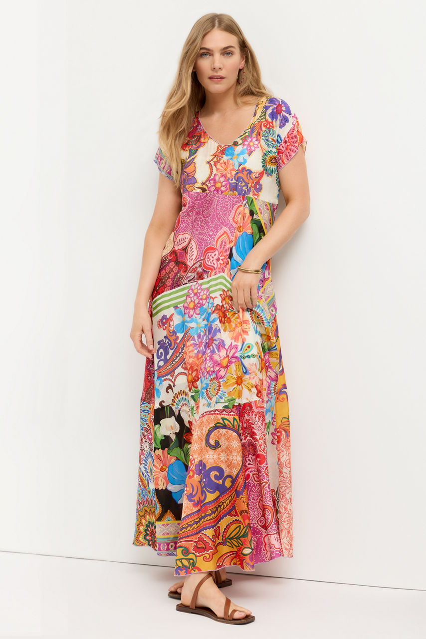 PATCHWORK DRESS, , large image 1