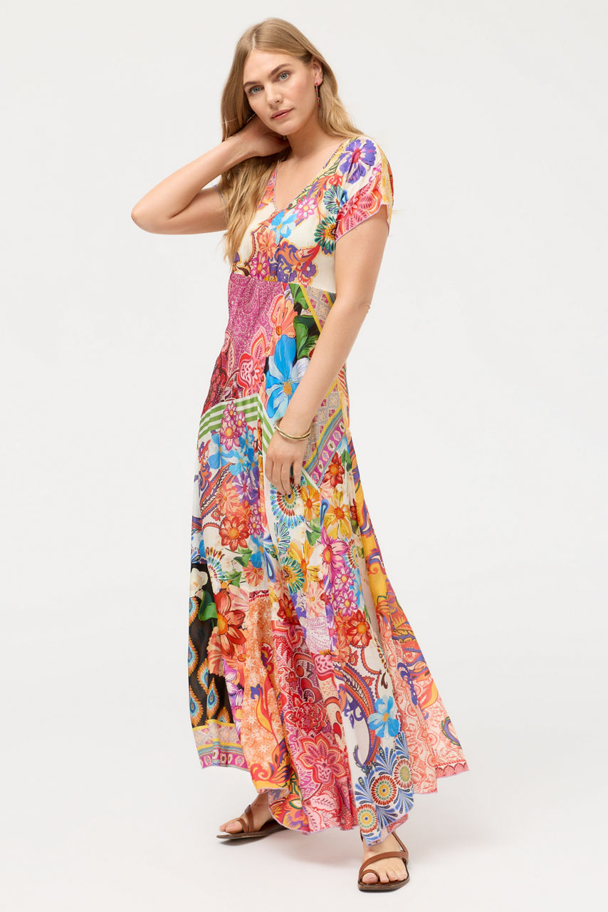 PATCHWORK DRESS, , large image 3