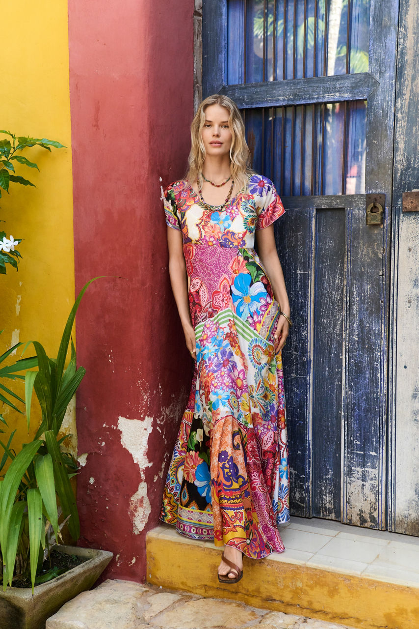 PATCHWORK DRESS, , large image 6