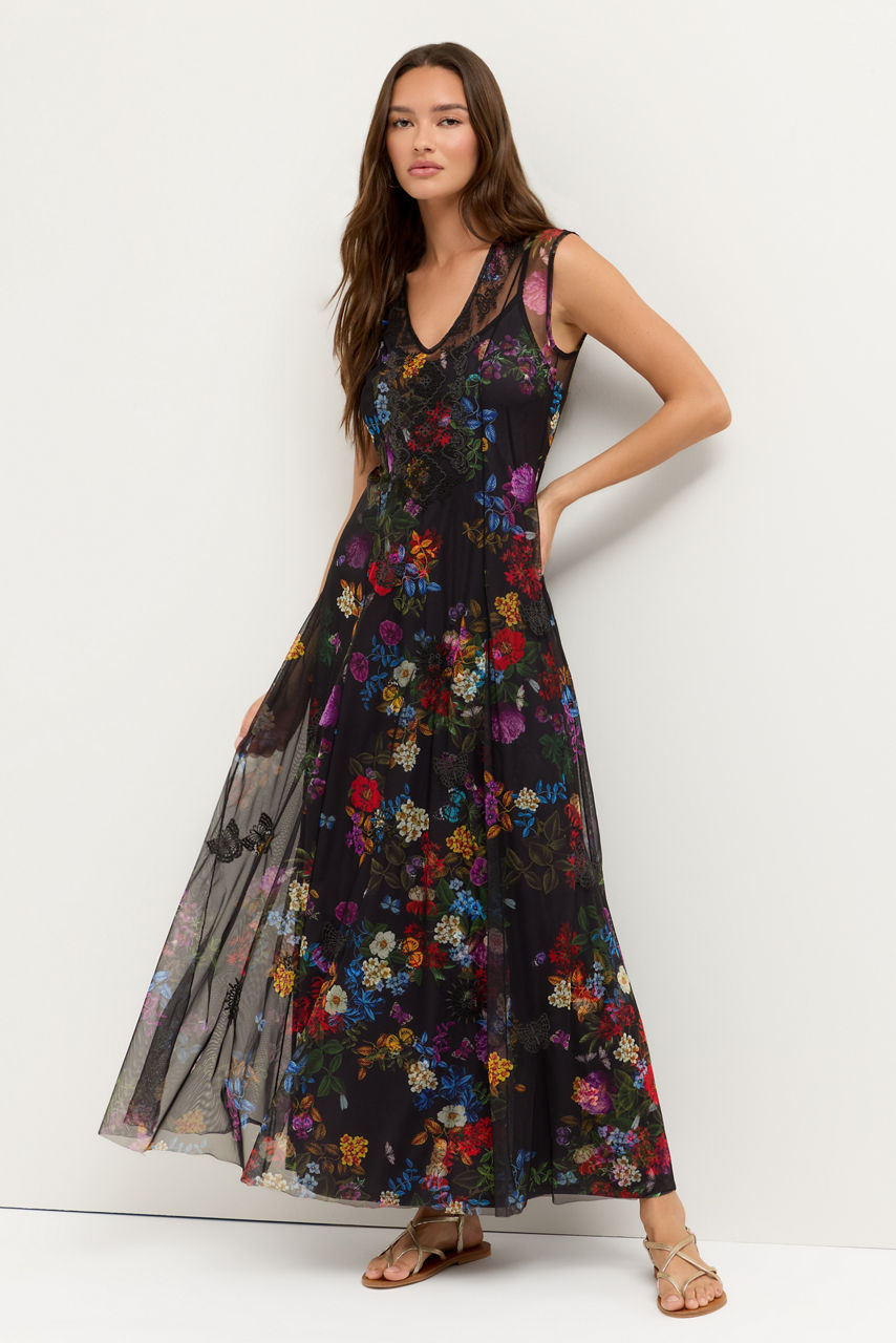 SOCORRO MESH DRESS, , large image 1