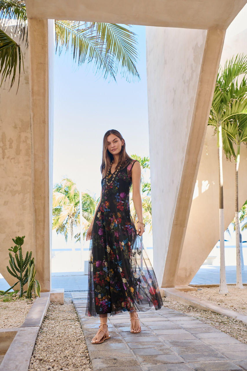 SOCORRO MESH DRESS, , large image 6