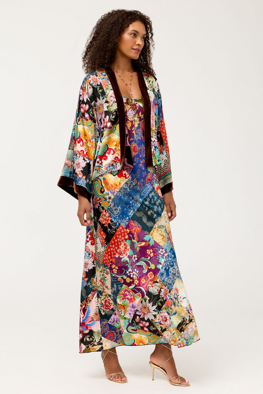 SHAKRI REVERSIBLE SHORT KIMONO, , large image 2