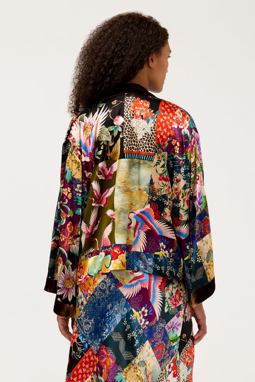 SHAKRI REVERSIBLE SHORT KIMONO, , large image 3