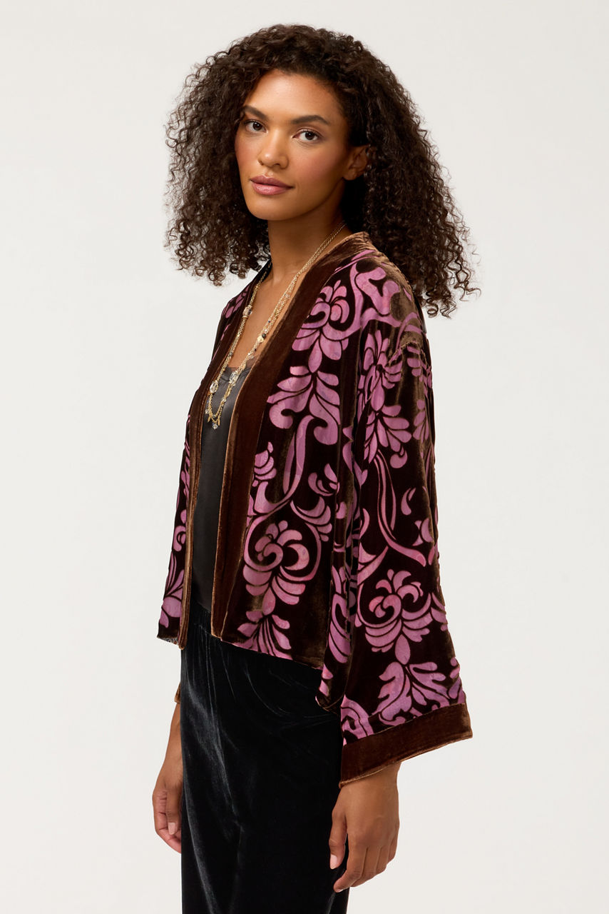 SHAKRI REVERSIBLE SHORT KIMONO, , large image 4