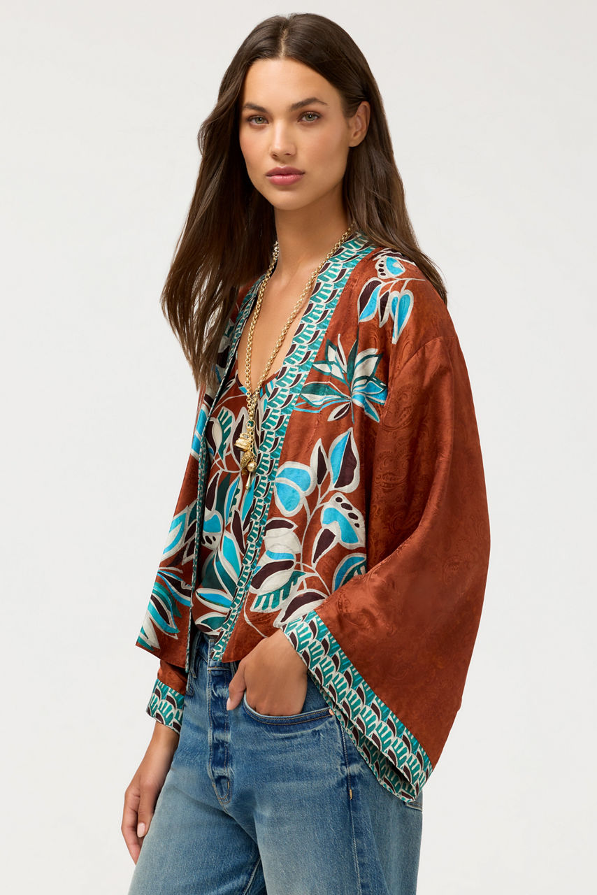 SHAKRI SHORT KIMONO, , large image 1