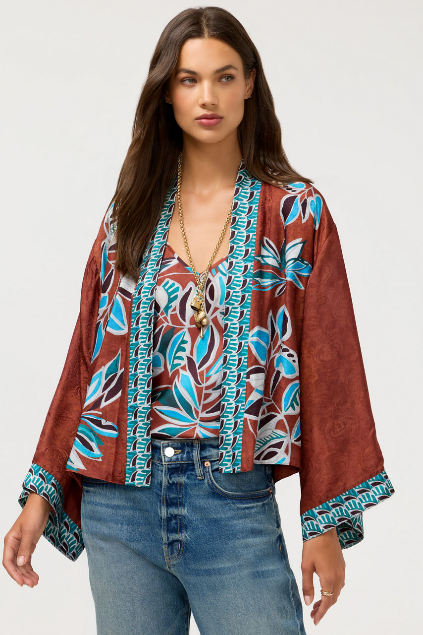 SHAKRI SHORT KIMONO, , large image 2