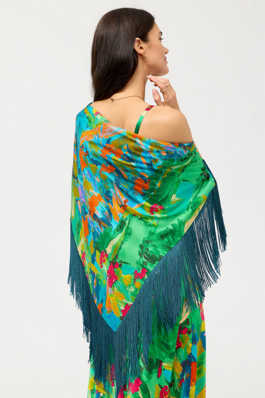 VANETTA FRINGE WRAP, , large image 1