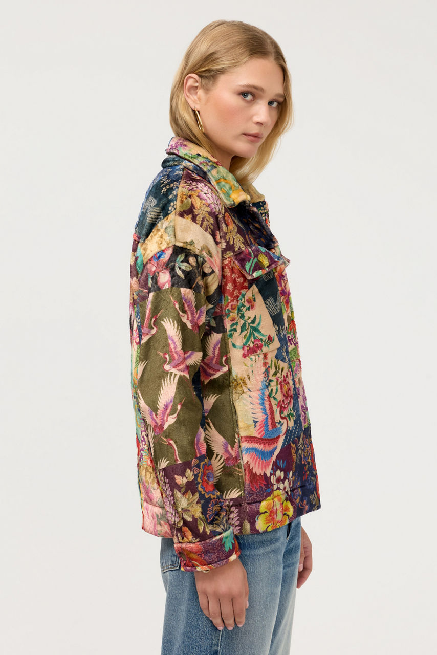 AMELIE SHERPA TRUCKER JACKET, , large image 2