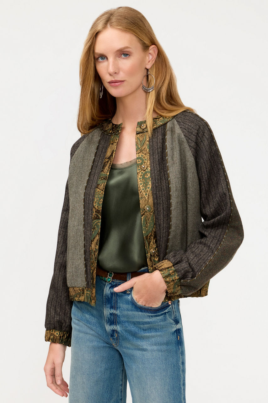FRITA MIX WOLLEN BOMBER JACKET, , large image 1