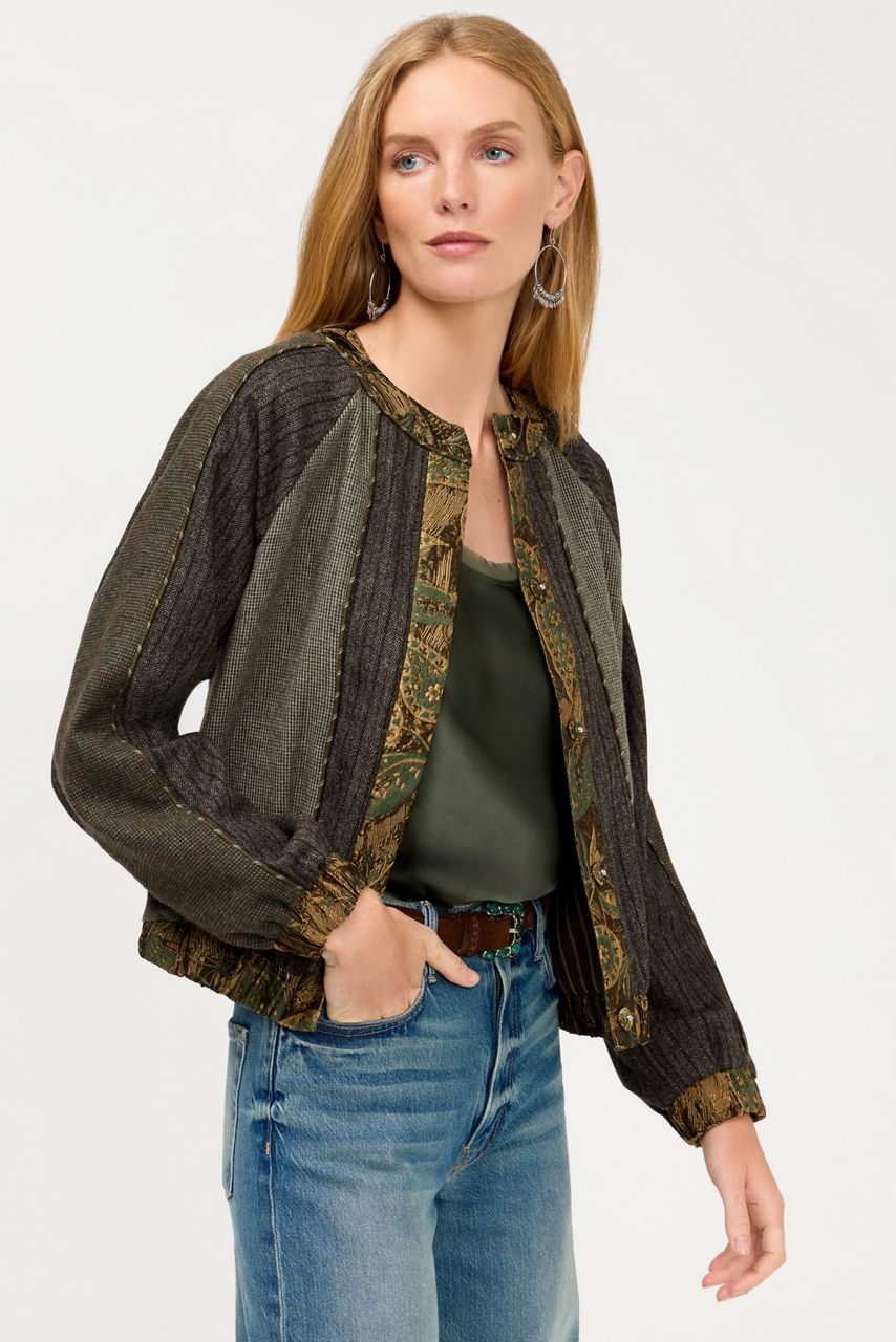 FRITA MIX WOLLEN BOMBER JACKET, , large image 3