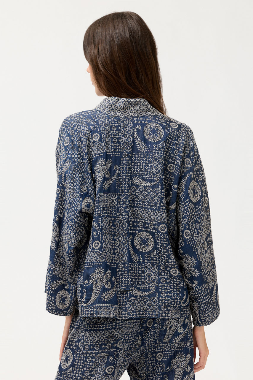 JONELLE DENIM KIMONO, , large image 3