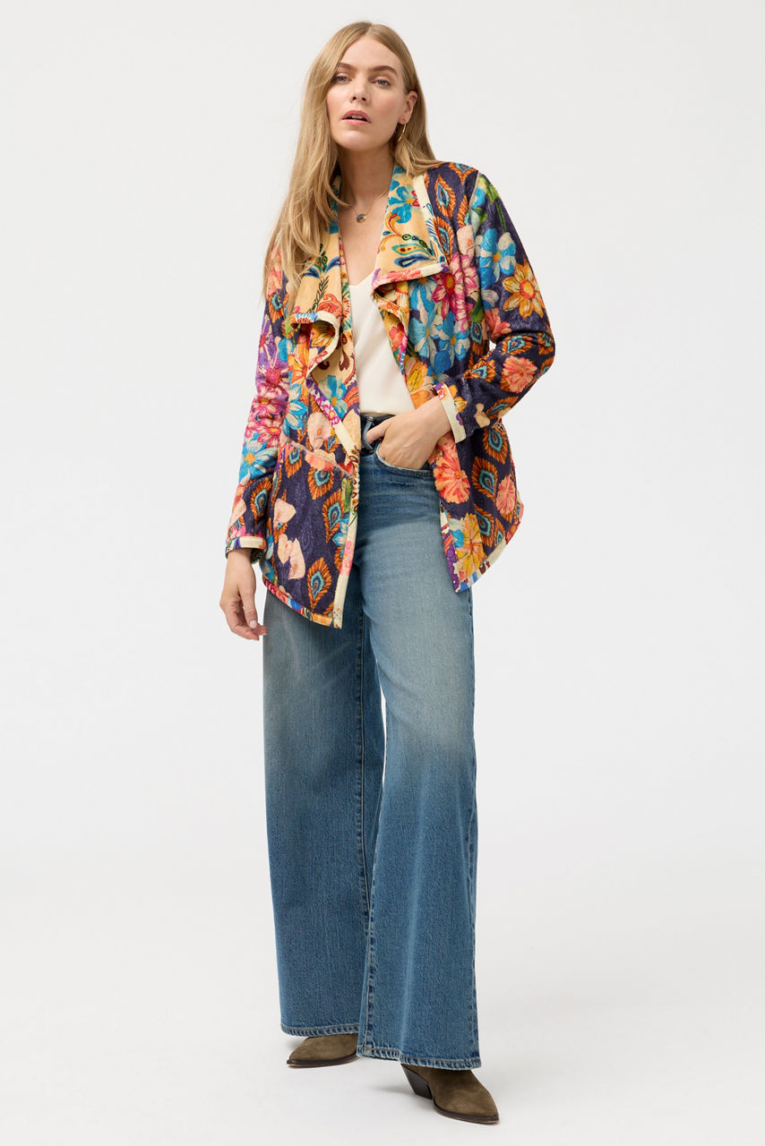 JOAN WRAP BINDED SHERPA JACKET, , large image 4