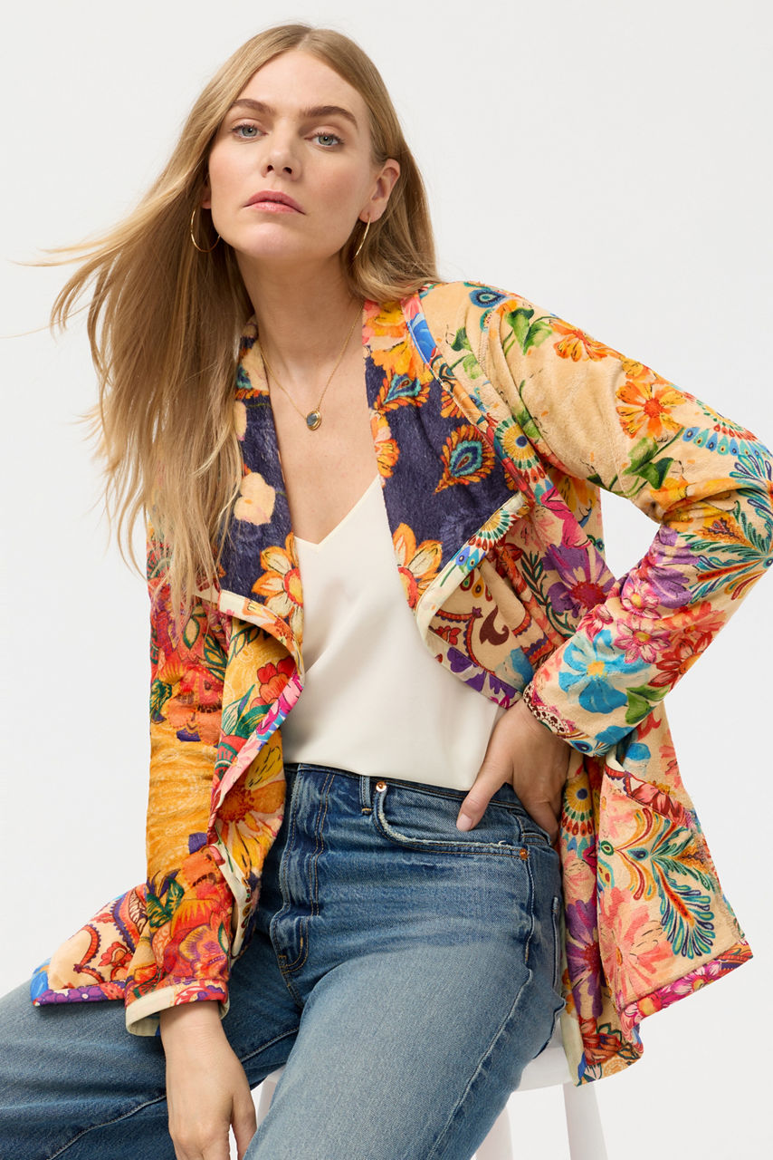 JOAN WRAP BINDED SHERPA JACKET, , large image 6