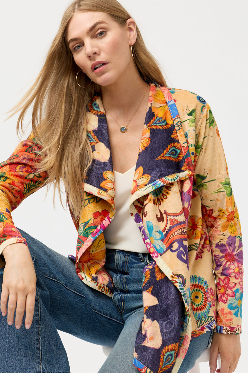 JOAN WRAP BINDED SHERPA JACKET, , large image 7