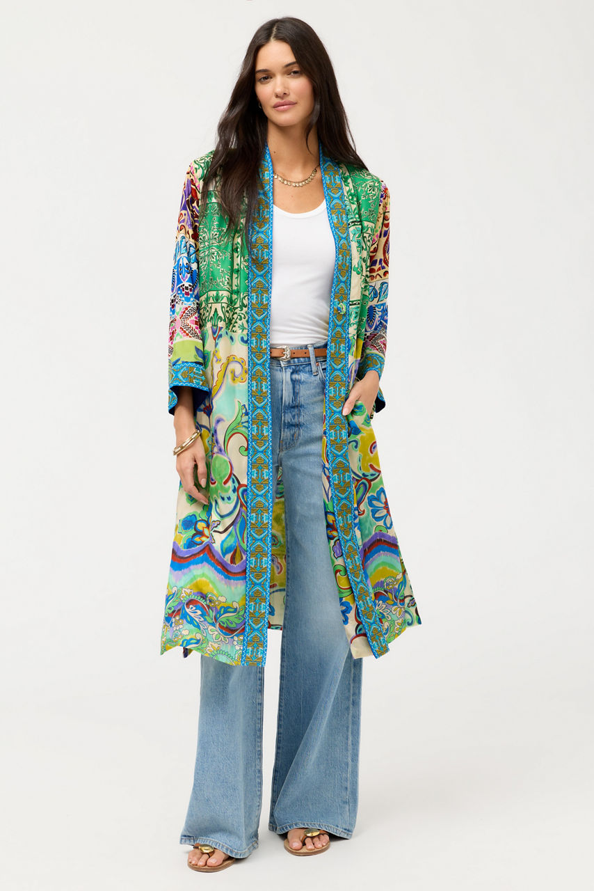 PATCHWORK KIMONO, , large image 1