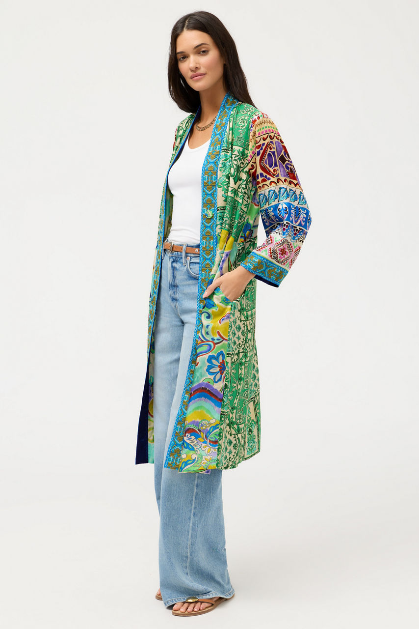 PATCHWORK KIMONO, , large image 2