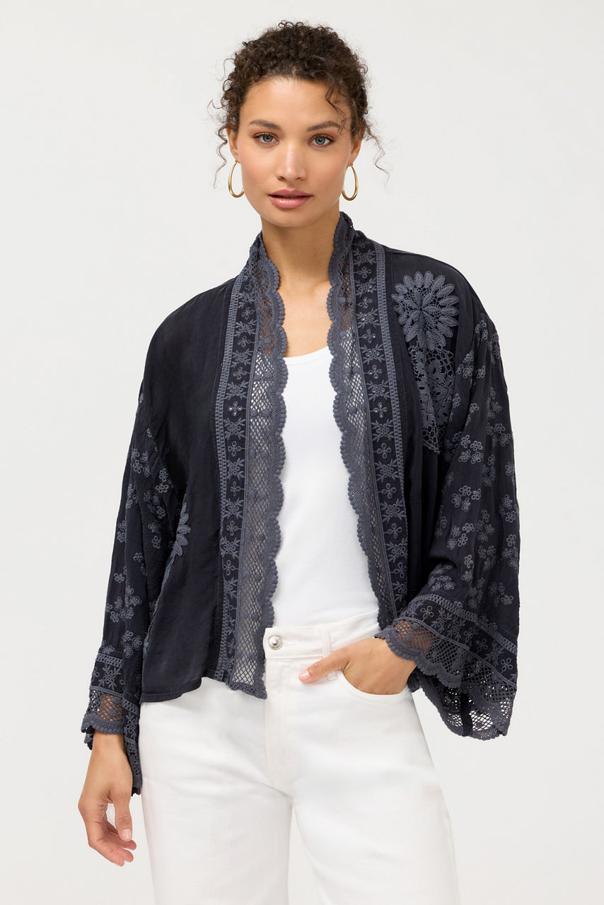 SANDRA PATCHED KIMONO, , large image 1