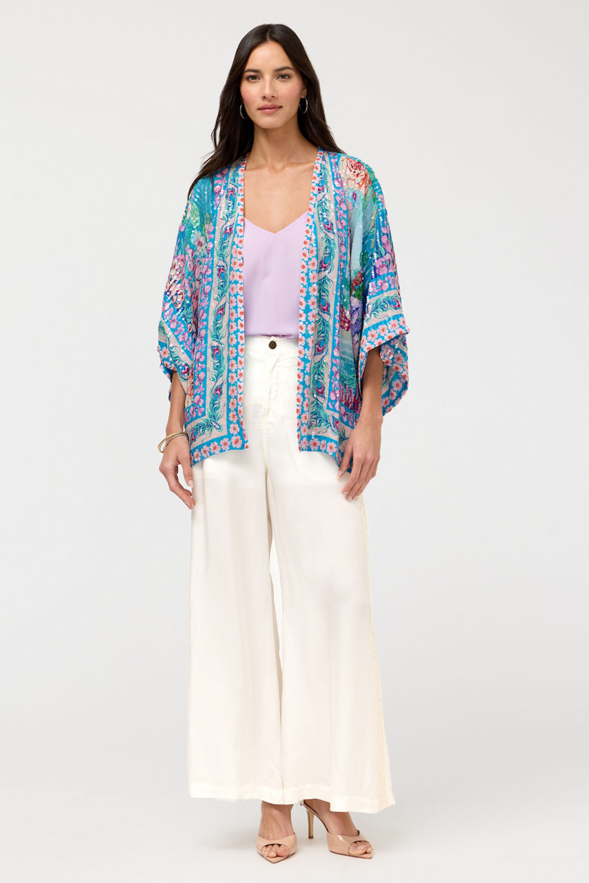 BOMI SEQUIN KIMONO, , large image 3