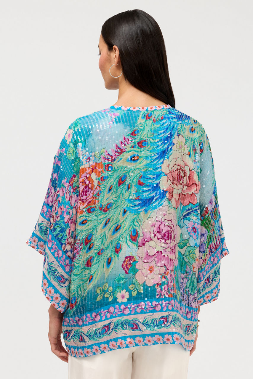 BOMI SEQUIN KIMONO, , large image 4
