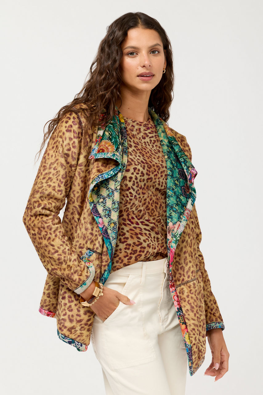 JOAN WRAP BINDED SHERPA JACKET, , large image 1