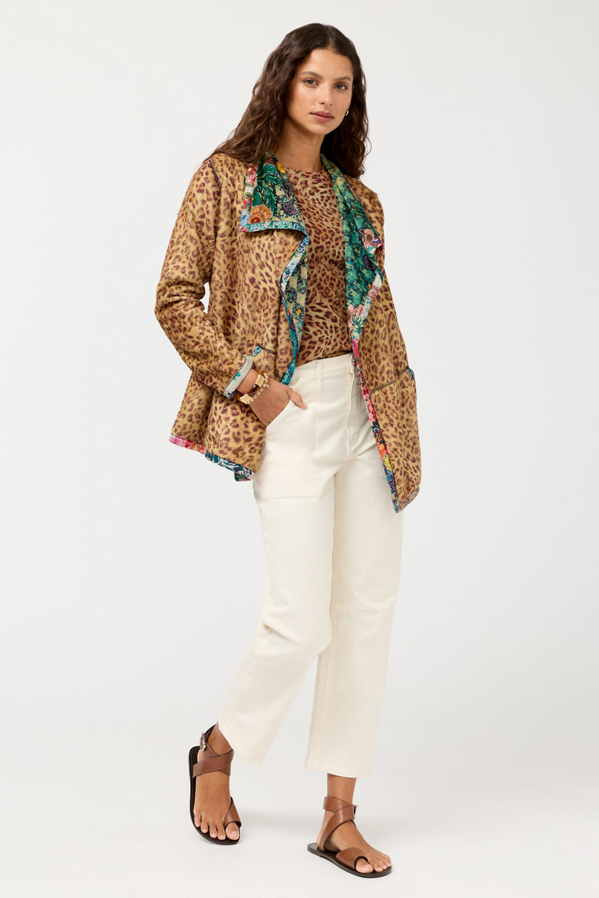 JOAN WRAP BINDED SHERPA JACKET, , large image 2