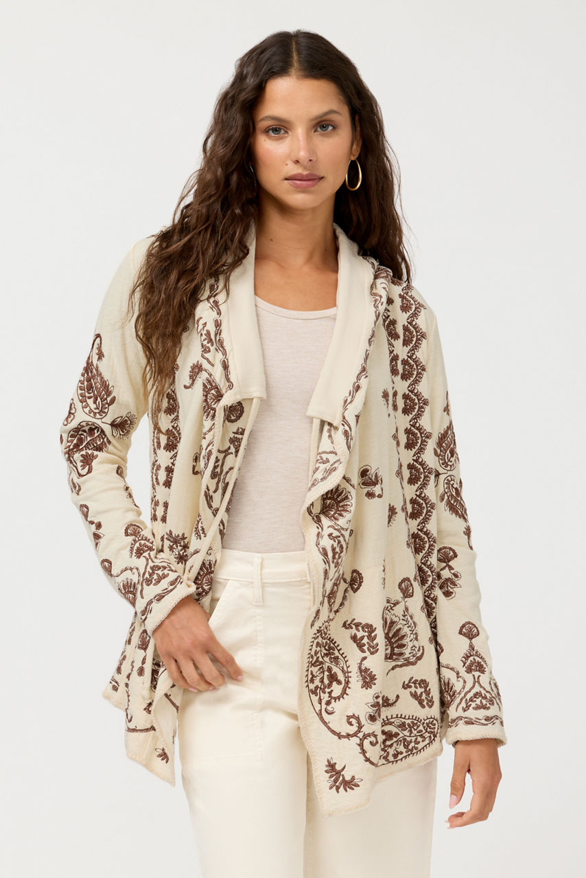 BIYA RIBBED HOODIE, , large image 1