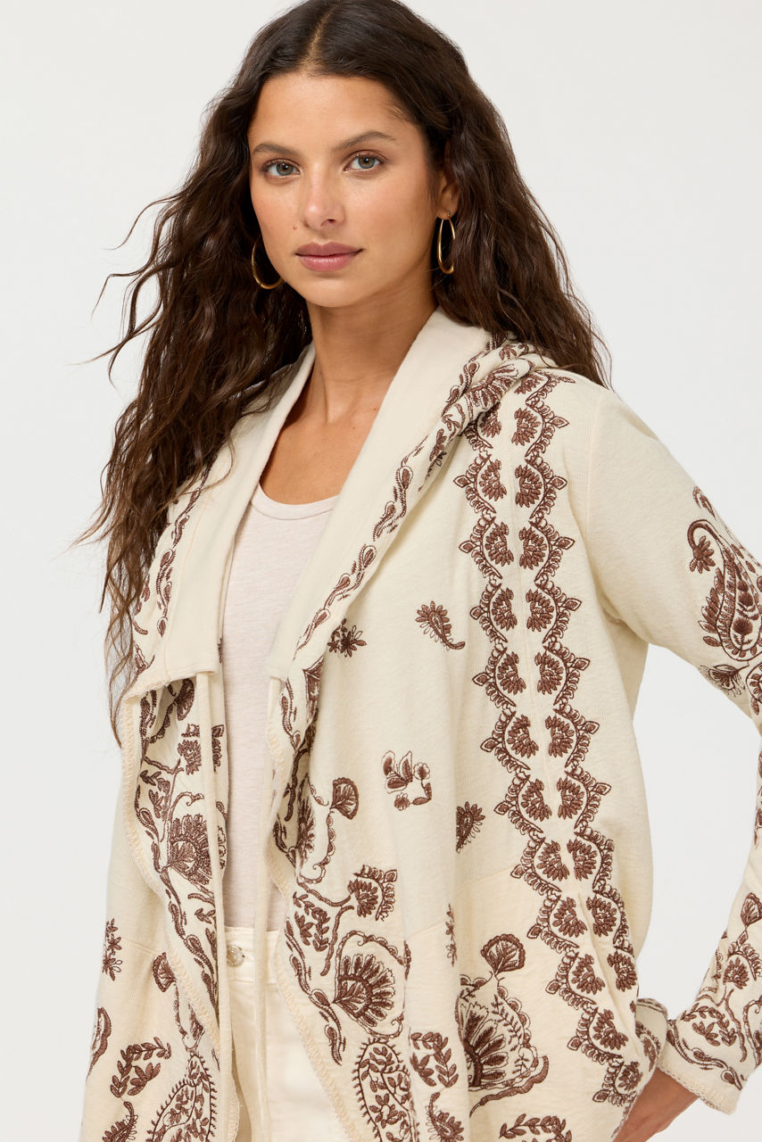 BIYA RIBBED HOODIE, , large image 2