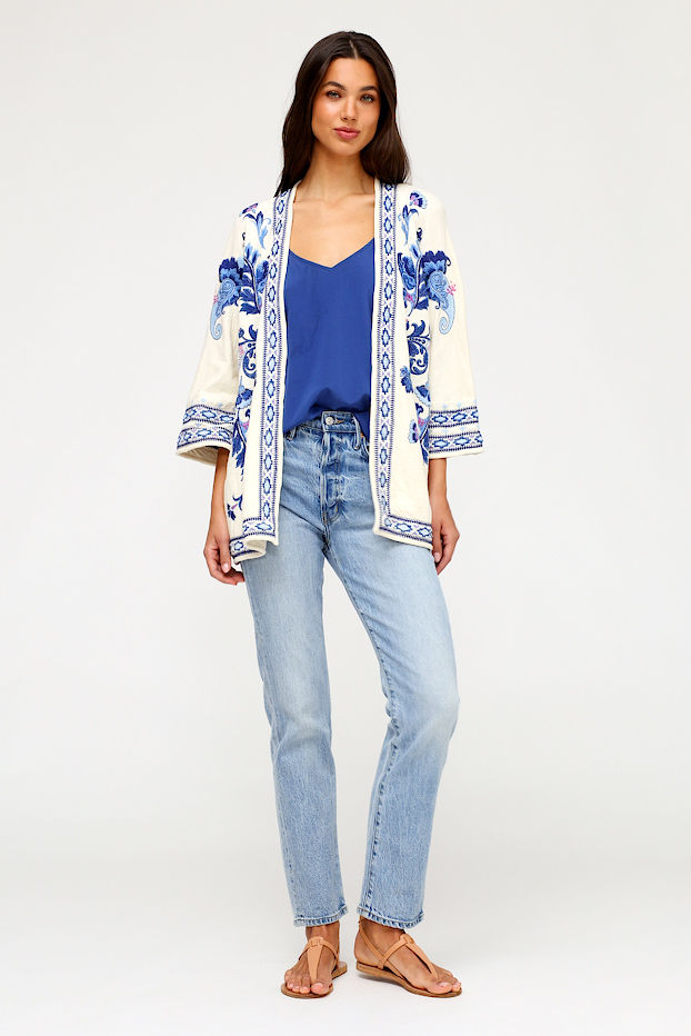 BIYA SHORT KIMONO, , large video