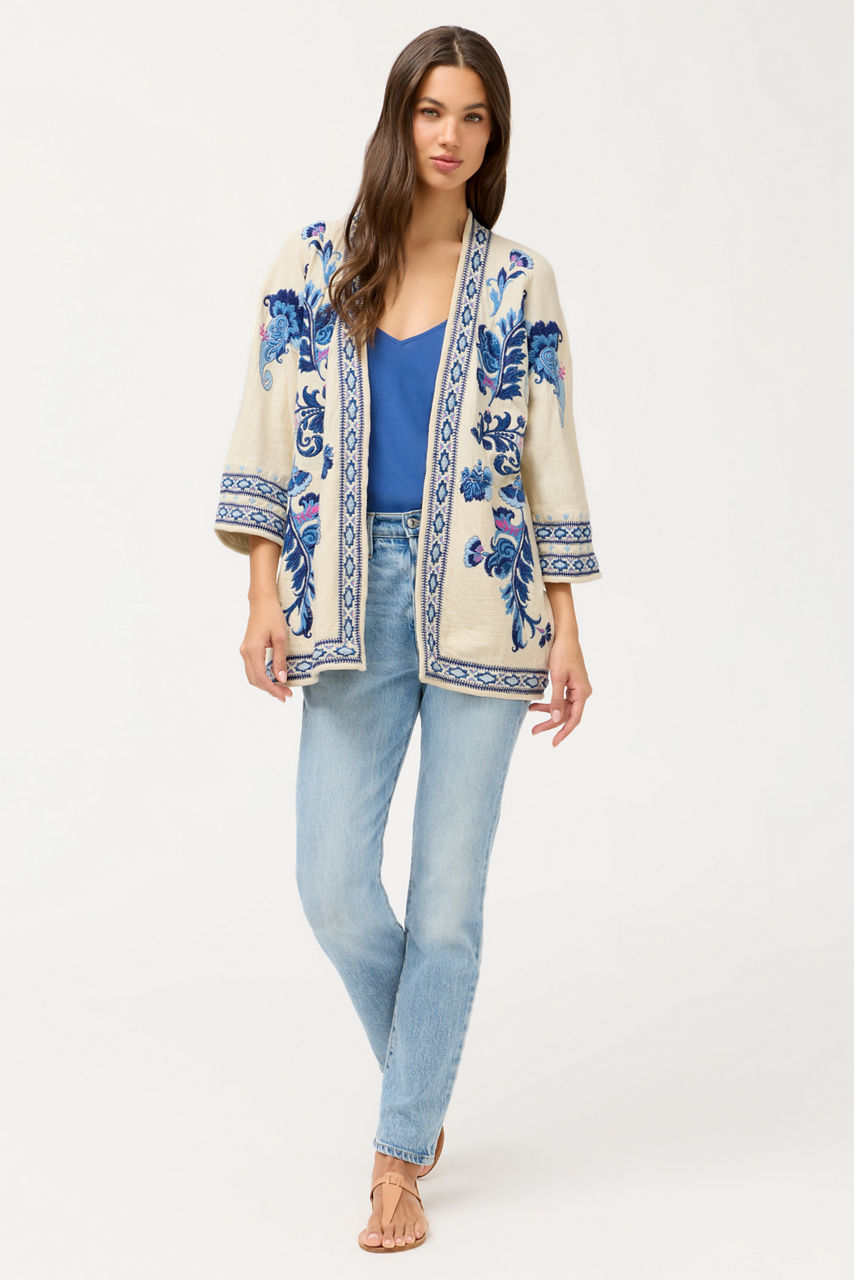 BIYA SHORT KIMONO, , large image 2