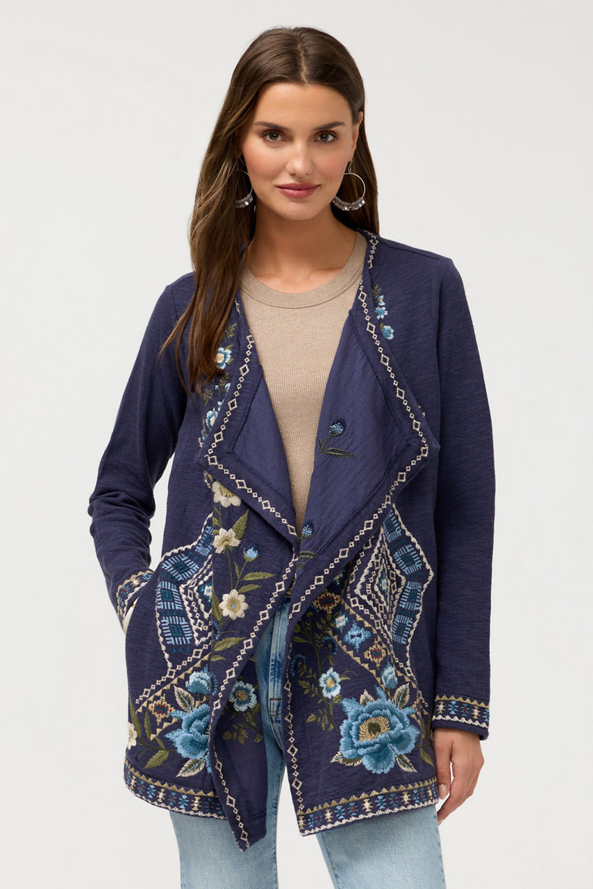 BIYA DRAPED SWEATER, , large image 1
