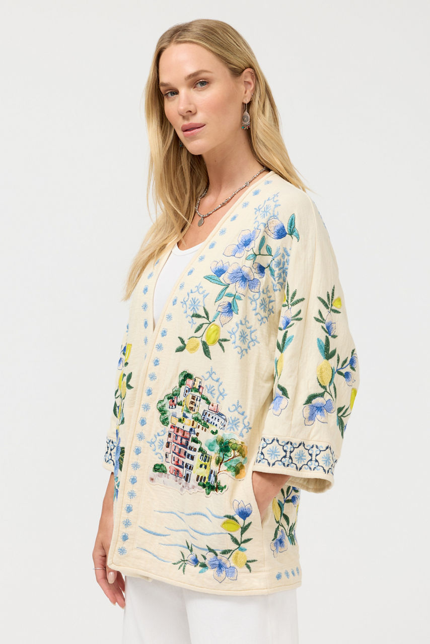BIYA SHORT KIMONO, , large image 3