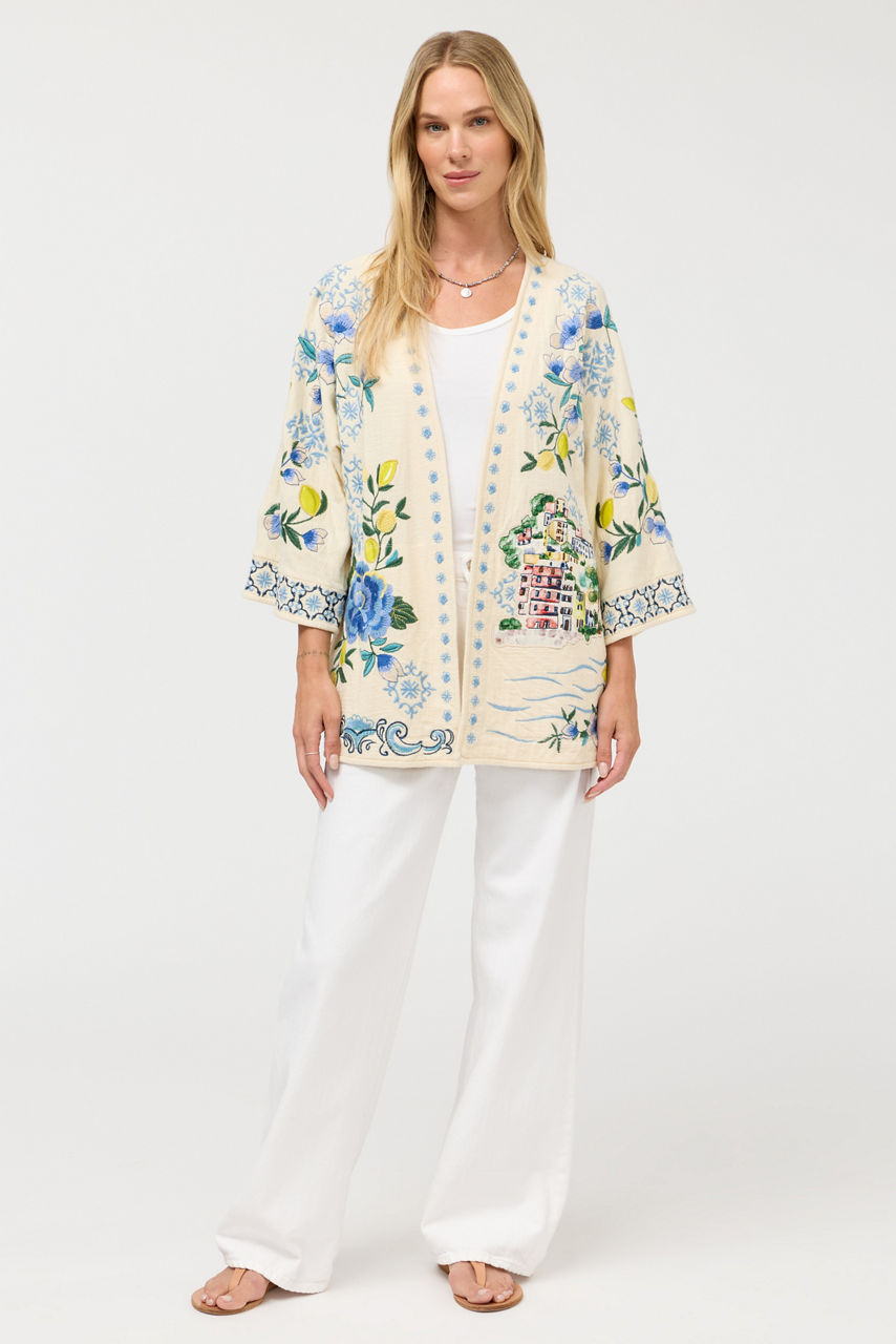 BIYA SHORT KIMONO, , large image 4