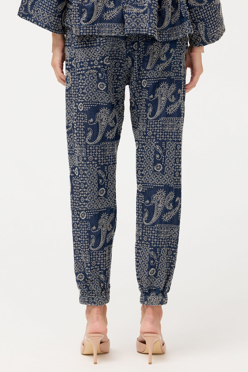ESTHER DENIM JOGGER, , large image 4