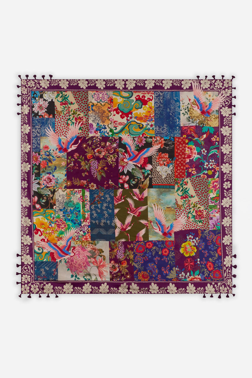FABIANA SILK SCARF, , large image 1