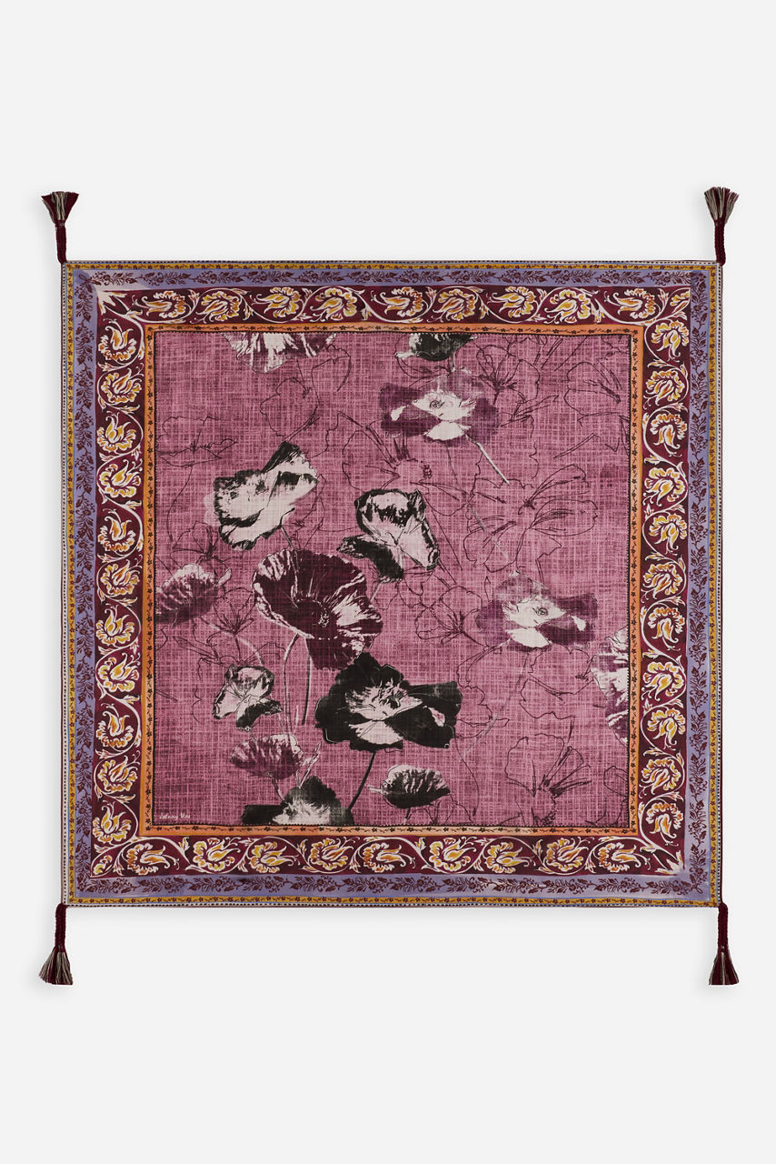 LAILA SILK SCARF, , large image 1