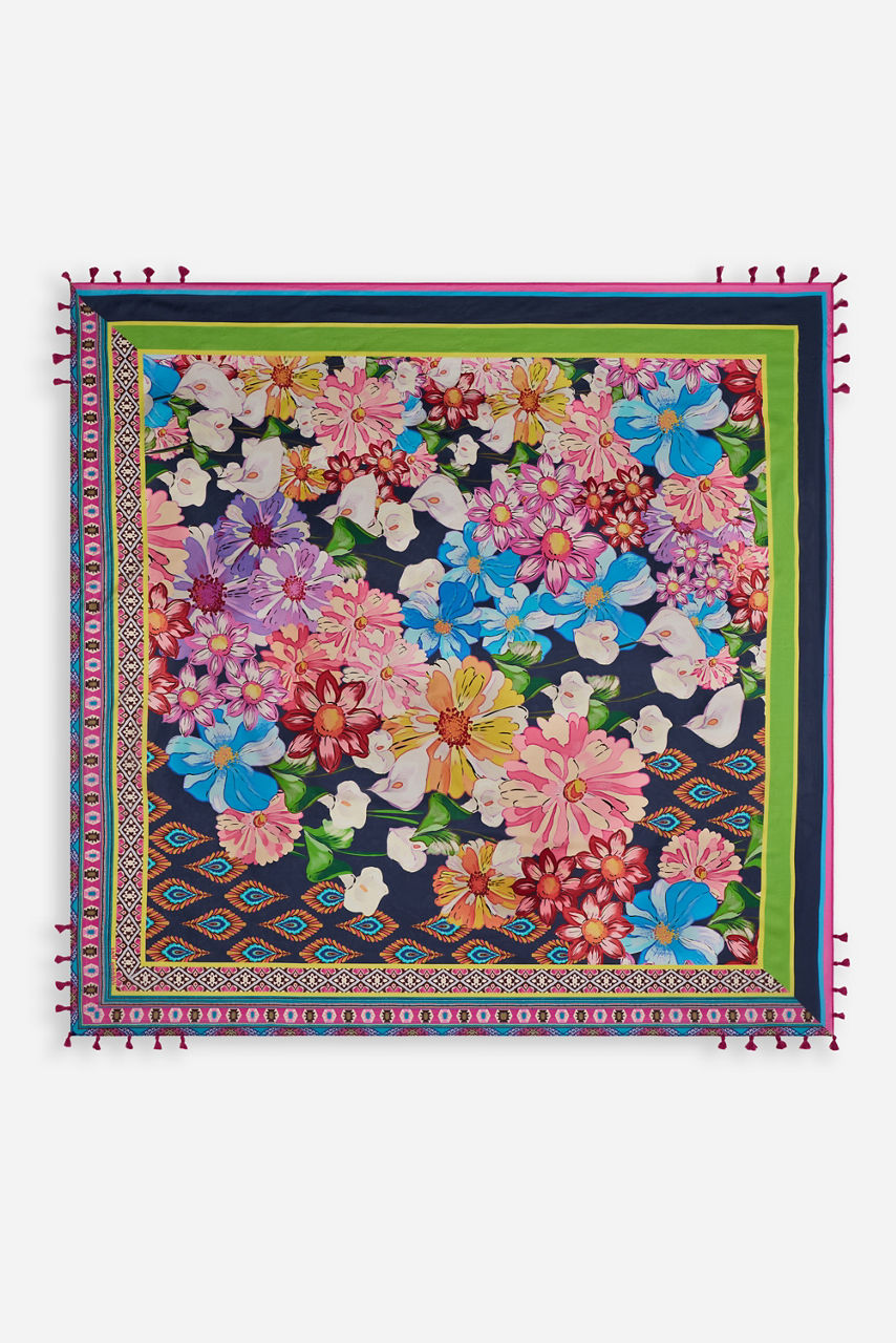 GERBERA SILK SCARF, , large image 1